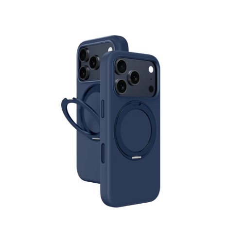 AmazingThing Cloudie iPhone 17 Pro Max tok állvánnyal - Kék tok