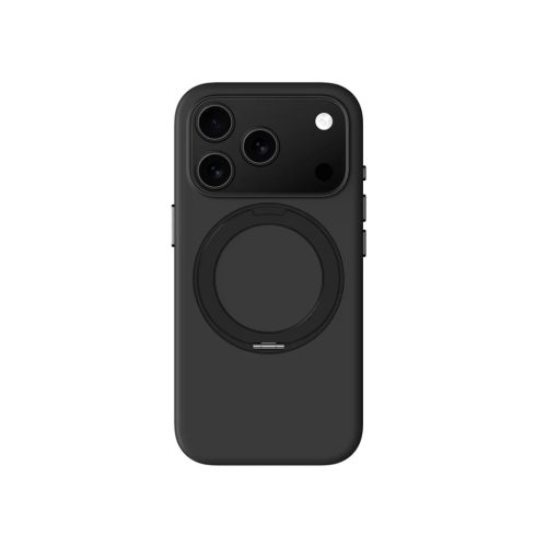 AmazingThing Cloudie iPhone 17 Pro Max tok állvánnyal - Fekete tok