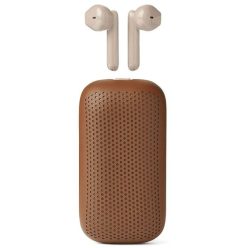  Lexon Speakerbuds Vezeték Nélküli Fülhallgatók Bluetooth Hangszóróval barna