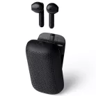 Lexon Speakerbuds Vezeték nélküli fülhallgató Bluetooth hangszóróval fekete