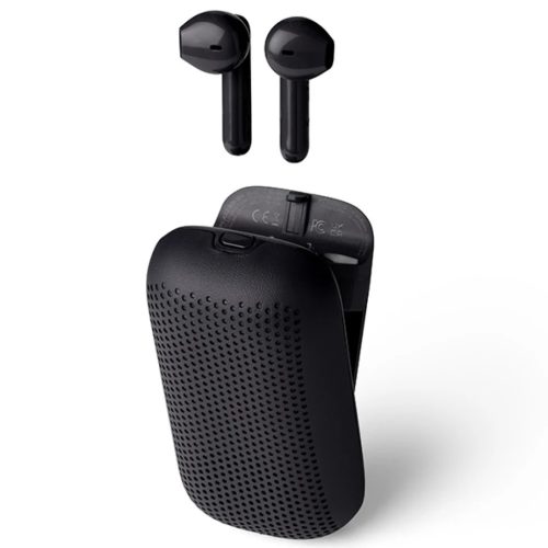 Lexon Speakerbuds Vezeték nélküli fülhallgató Bluetooth hangszóróval fekete