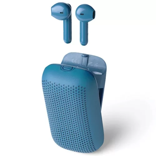 Kék Lexon Speakerbuds Vezeték nélküli Fejhallgató Bluetooth Hangszóróval