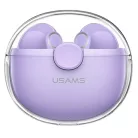 USAMS BU Series Bluetooth 5.1 TWS vezeték nélküli fülhallgató lila BHUBU02