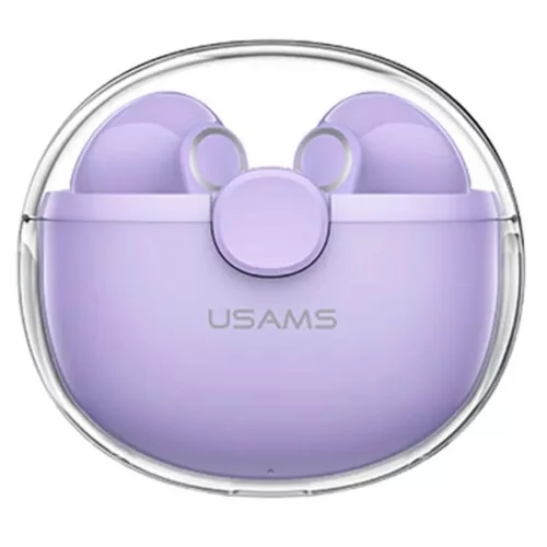 USAMS BU Series Bluetooth 5.1 TWS vezeték nélküli fülhallgató lila BHUBU02
