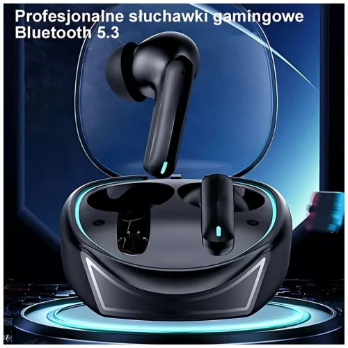 USAMS XJ13 Series Bluetooth 5.3 TWS ENC gaming vezeték nélküli fülhallgató fekete