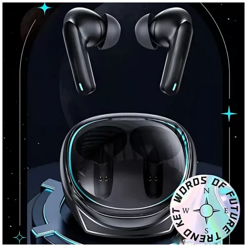 USAMS XJ13 Series Bluetooth 5.3 TWS ENC gaming vezeték nélküli fülhallgató fekete