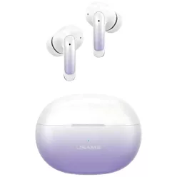   USAMS Bluetooth 5.3 TWS X-don szériás ENC vezeték nélküli fülhallgató Lila átmenetes/Lila kék