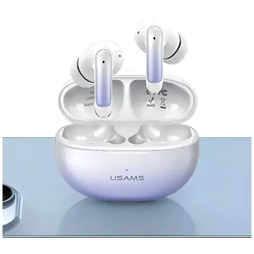 USAMS Bluetooth 5.3 TWS X-don szériás ENC vezeték nélküli fülhallgató Lila átmenetes/Lila kék