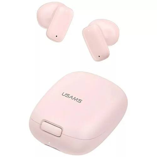 USAMS Bluetooth 5.3 TWSID Series Vezeték nélküli Fülhallgató Rózsaszín BHUID04 (ID25)