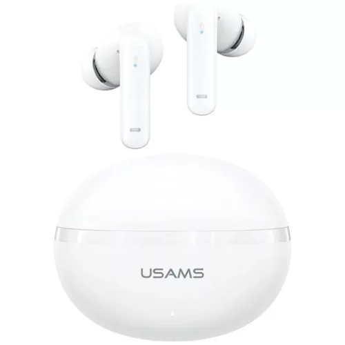 USAMS Echo E02 TWS Bluetooth fejhallgató ANC+ENC vezeték nélküli fehér
