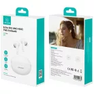 USAMS Echo E02 TWS Bluetooth fejhallgató ANC+ENC vezeték nélküli fehér