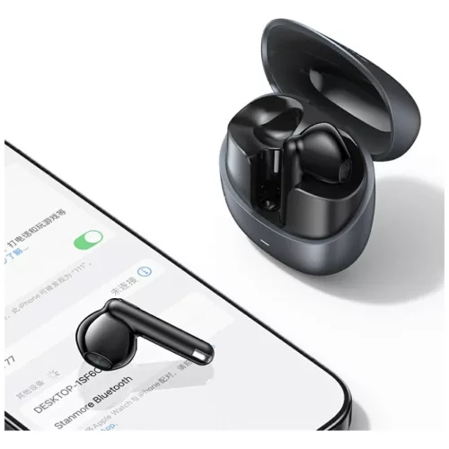 USAMS Bluetooth Headphones Echo E03 TWS vezeték nélküli fakó