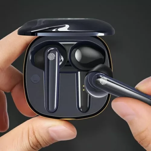 Gem kék USAMS BHUSD02 Bluetooth 5.0 TWS SD sorozatú vezeték nélküli fülhallgató