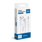 BLUE STAR vezetékes fülhallgató Jack 3,5 mm mikrofonnal PA-E65 1,2 m fehér