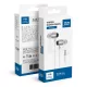 BLUE STAR vezetékes fülhallgató Jack 3,5 mm mikrofonnal M09 1,2 m fehér