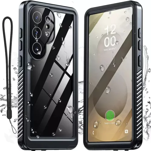 ShellBox - Vízálló IP68 tok - Samsung Galaxy S25 Ultra - Fekete