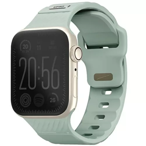Apple Watch UNIQ Stride Szíj (Series 1/2/3/4/5/6/7/8/9/SE/SE2/SE3) 38/40/41mm FKM Gumi Menta/Jég