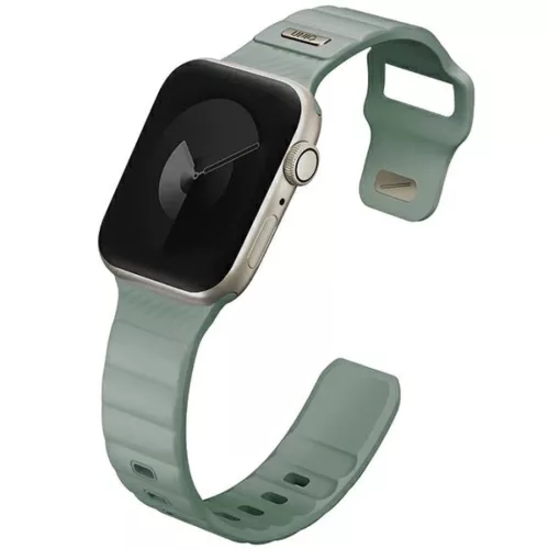 Apple Watch UNIQ Stride Szíj (Series 1/2/3/4/5/6/7/8/9/SE/SE2/SE3) 38/40/41mm FKM Gumi Menta/Jég