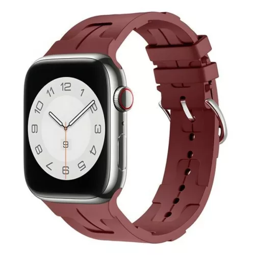 Apple Watch szíj Beline szilikon ultra 38/40/41 mm bordó