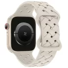 Apple Watch Beline Szilikon Szövött Szíj 38/40/41 mm Bézs/Starlight