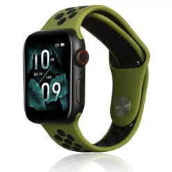  Apple Watch Beline Sport Szilikon Szíj 38/40/41mm Zöld/Fekete