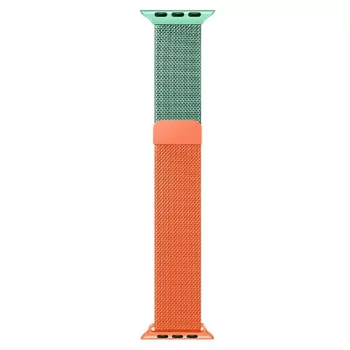 Apple Watch 38/40/41 mm Beline Acélszíj Zöld/Narancs