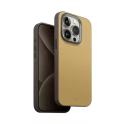   iPhone 15 Pro UNIQ Lyden DS 6.1" Magclick Töltő tok kanári sárga-kova szürke tok