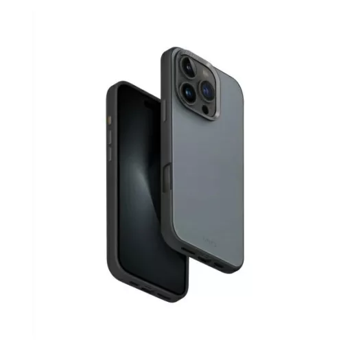 iPhone 16 Pro UNIQ Lyden DS tok, mosott kék-fekete