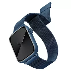   Apple Watch Series 1/2/3/4/5/6/7/8/9/SE/SE2/SE3 38/40/41mm UNIQ Dante Szíj rozsdamentes acél kobaltkék