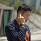 Apple Watch Series 1-8/SE/SE2/SE3 38/40/41 mm UNIQ Linus Szíj Airosoft Szilikon éjfekete