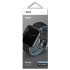 Apple Watch Series 1-8/SE/SE2/SE3 38/40/41 mm UNIQ Linus Szíj Airosoft Szilikon éjfekete