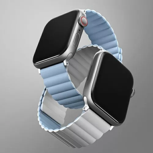 Apple Watch Series 1-9/SE/SE2/SE3 38/40/41mm UNIQ Revix Szíj Fehér-Kék
