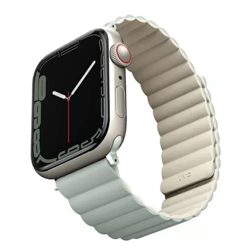 Apple Watch Series 1-8/SE/SE2/SE3 38/40/41 mm UNIQ Revix zöld-bézs szíj