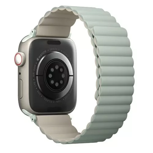 Apple Watch Series 1-8/SE/SE2/SE3 38/40/41 mm UNIQ Revix zöld-bézs szíj