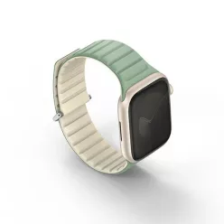   Apple Watch Series 1-9/SE/SE2/SE3 38/40/41 mm UNIQ szíj Revix Evo Mint-Beige Reversible Magnetic