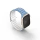 UNIQ Revix Evo Apple Watch Series 1-9/SE/SE2/SE3 38/40/41mm Kétszínű Mágneses Kék-Fehér szíj
