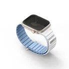 UNIQ Revix Evo Apple Watch Series 1-9/SE/SE2/SE3 38/40/41mm Kétszínű Mágneses Kék-Fehér szíj