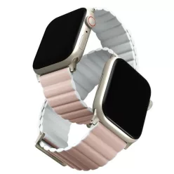   Apple Watch Series 1-8/SE/SE2/SE3 38/40/41 Revix Premium Szíj Mag rózsaszín-fehér