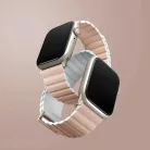 Apple Watch Series 1-8/SE/SE2/SE3 38/40/41 Revix Premium Szíj Mag rózsaszín-fehér