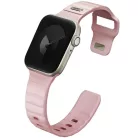 Apple Watch Series 1/2/3/4/5/6/7/8/9/SE/SE2/SE3 38/40/41mm UNIQ Stride FKM Gumiszíj Rózsaszín/Halvány
