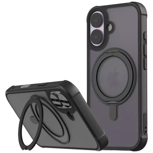 iPhone 17 Araree Duple M Stand MagSafe tok Fekete