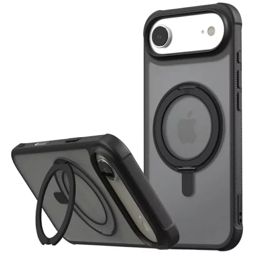 iPhone 17 Air Araree Duple M Stand MagSafe tok Fekete