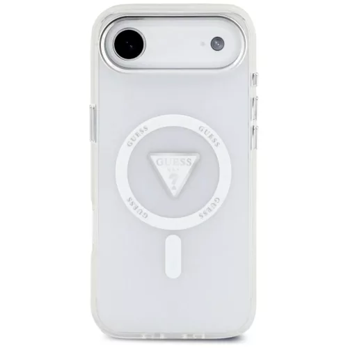 iPhone 17 Air Guess IML Gradient Triangle Logo MagSafe átlátszó tok
