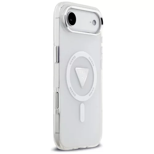 iPhone 17 Air Guess IML Gradient Triangle Logo MagSafe átlátszó tok