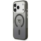 iPhone 17 Pro Max Guess IML Gradiense Háromszög Logó MagSafe tok fekete