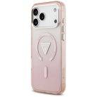 iPhone 17 Pro Max IML Színátmenetes Háromszög Logó MagSafe tok rózsaszínű tok