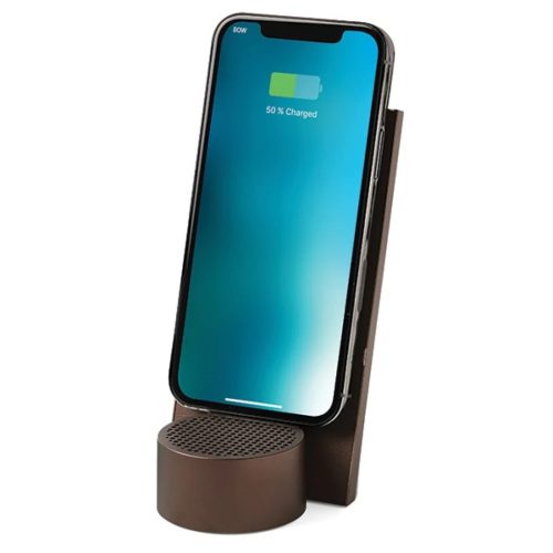 Lexon City Energy Pro 10W Vezeték nélküli Töltő Bluetooth Hangszóróval bronz