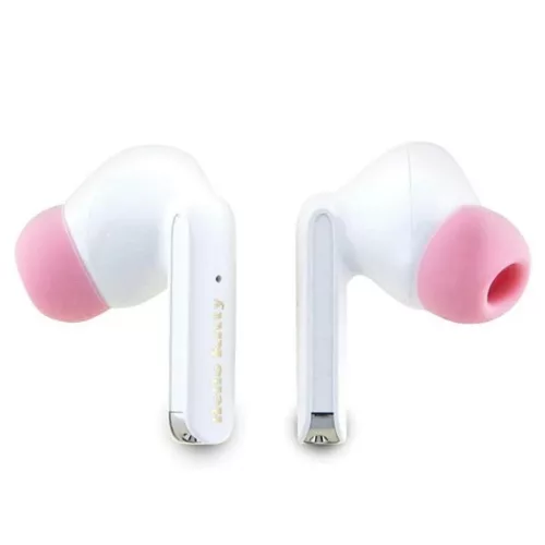 Hello Kitty Rózsaszín átmenetes elektroplating logó Bluetooth fülhallgató TWS + dokkoló állomás