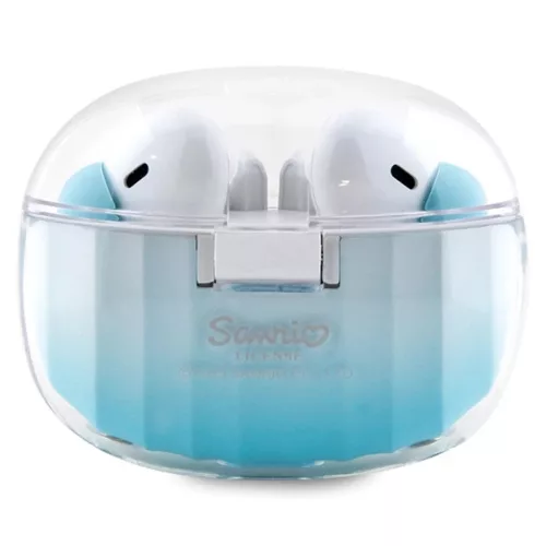 Hello Kitty HKTWSHDGKEQ TWS Bluetooth fülhallgató + dokkoló állomás kék árnyalatú elektroplating logó