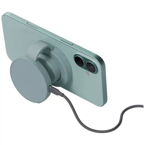 iPhone/Watch/AirPods Bazic GoMag Trio 2 3 az 1-ben 15W mágneses vezeték nélküli töltő pisztácia